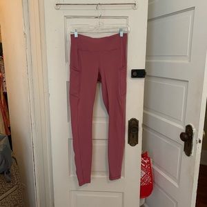 Size 6 Lululemon Pink Speed Up Tights 28”